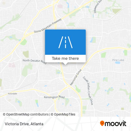 Victoria Drive map