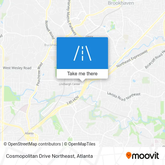 Cosmopolitan Drive Northeast map