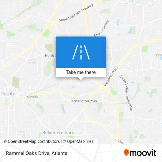 Rammel Oaks Drive map