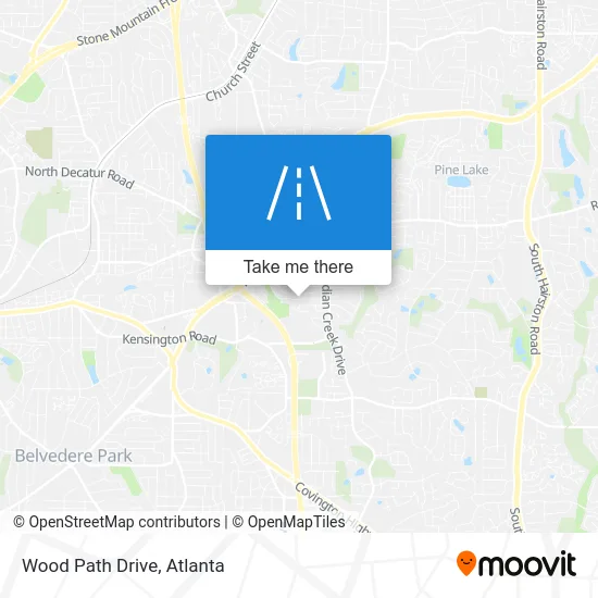 Wood Path Drive map