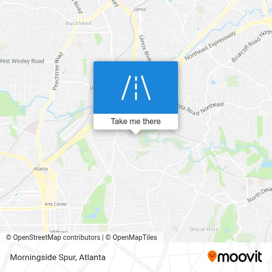 Morningside Spur map