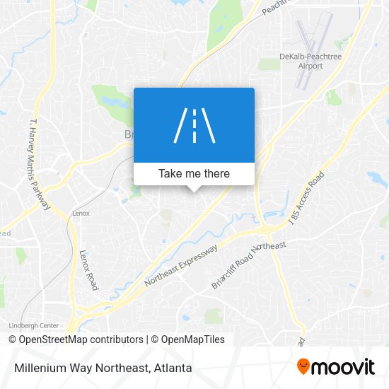 Millenium Way Northeast map