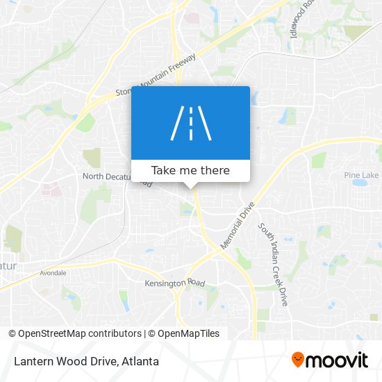 Lantern Wood Drive map