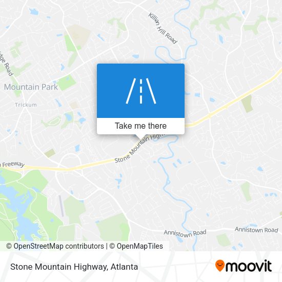Stone Mountain Highway map