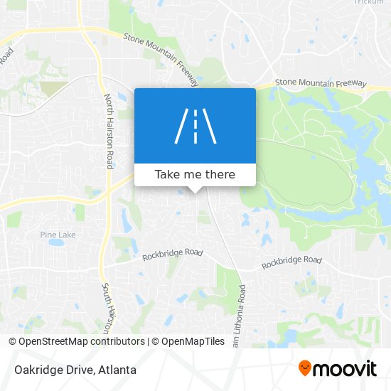 Mapa de Oakridge Drive