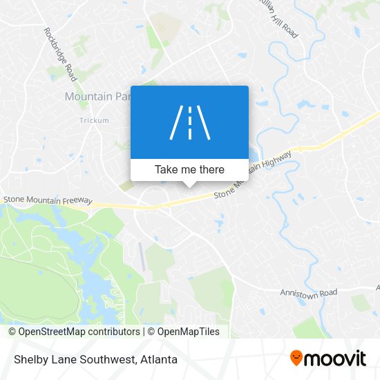 Mapa de Shelby Lane Southwest
