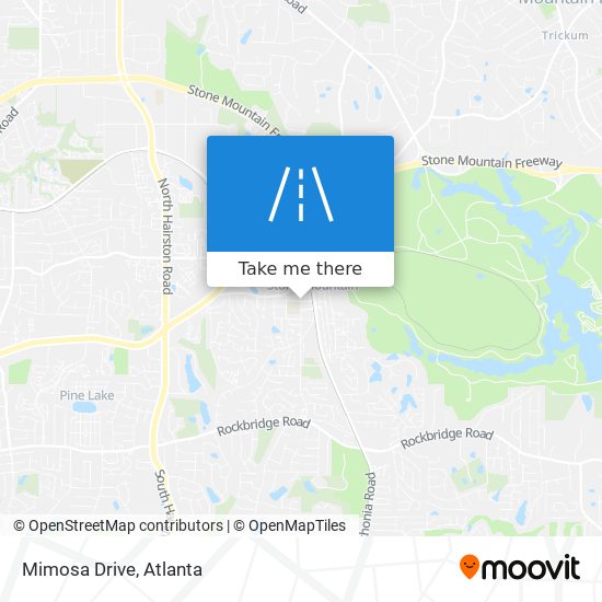 Mimosa Drive map