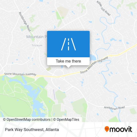 Park Way Southwest map
