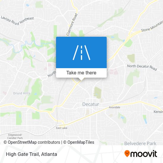 Mapa de High Gate Trail