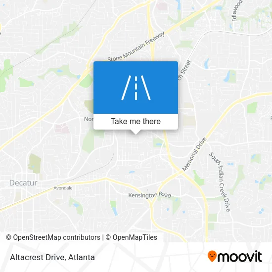 Altacrest Drive map