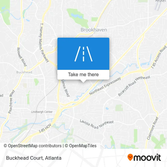 Buckhead Court map