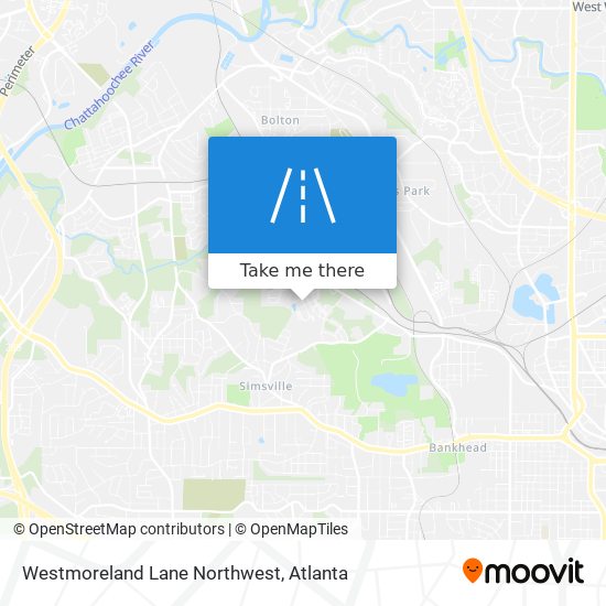 Westmoreland Lane Northwest map