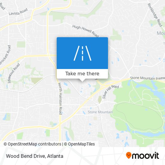 Wood Bend Drive map