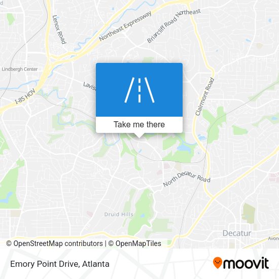 Mapa de Emory Point Drive