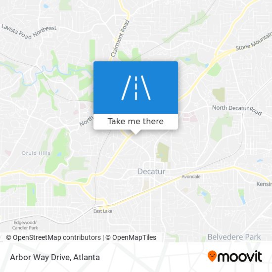 Arbor Way Drive map