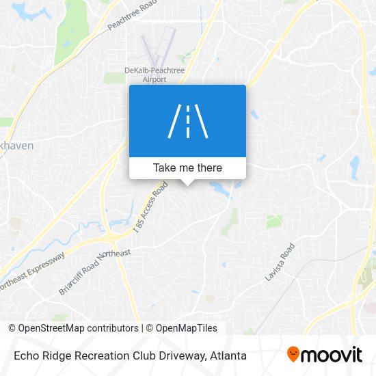 Echo Ridge Recreation Club Driveway map