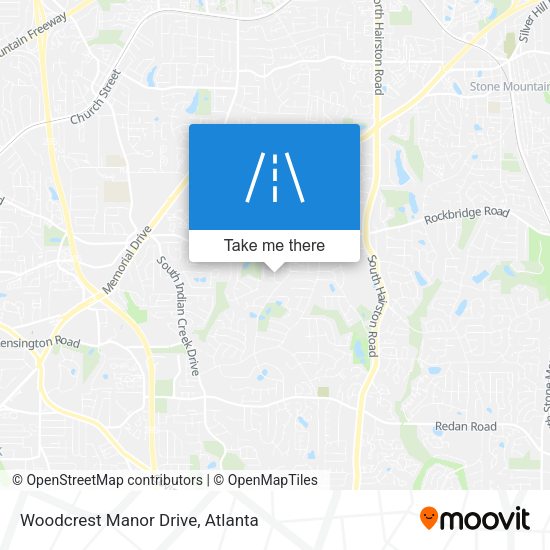 Mapa de Woodcrest Manor Drive