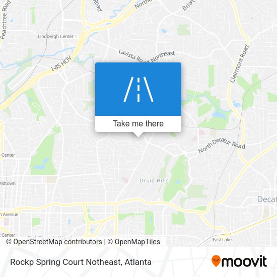 Mapa de Rockp Spring Court Notheast