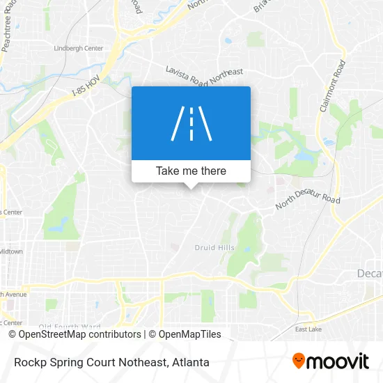 Rockp Spring Court Notheast map