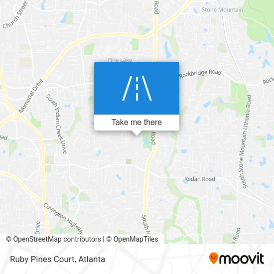 Ruby Pines Court map