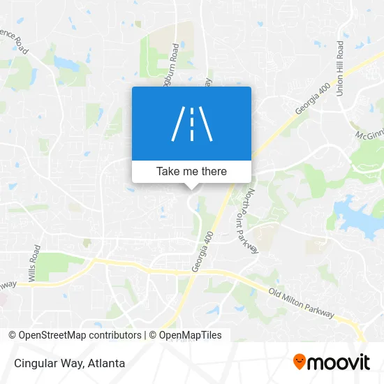 Cingular Way map