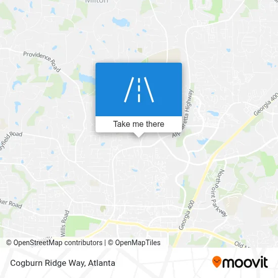 Cogburn Ridge Way map