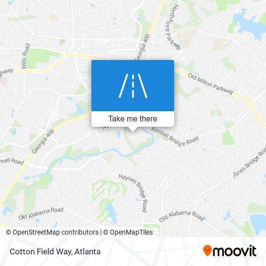 Cotton Field Way map