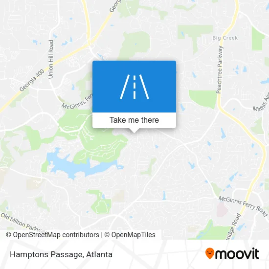 Hamptons Passage map