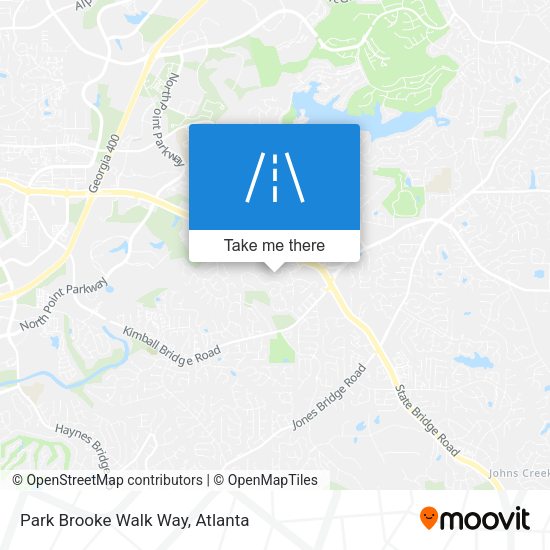 Park Brooke Walk Way map