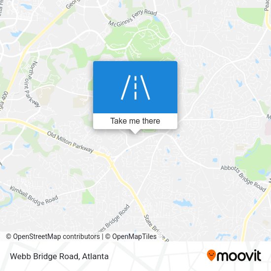 Mapa de Webb Bridge Road