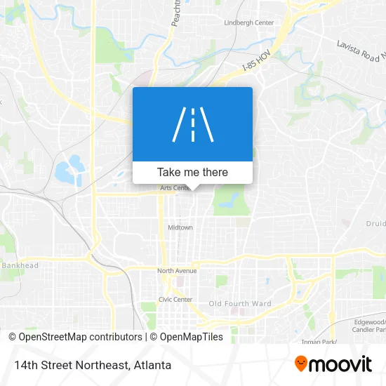 14th Street Northeast map