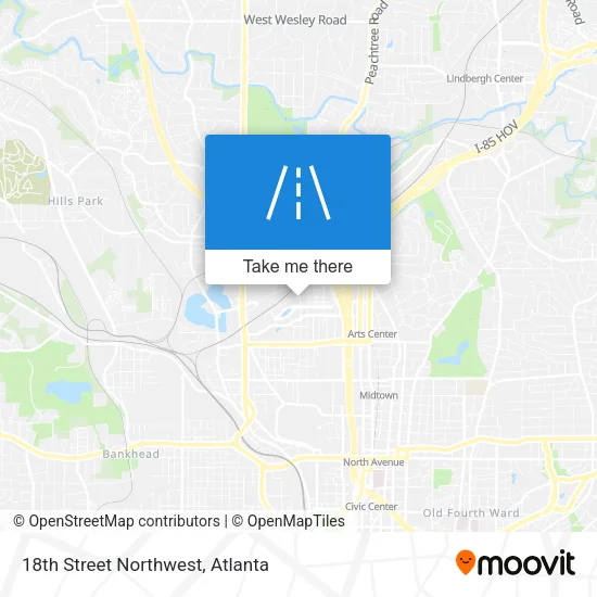 18th Street Northwest map