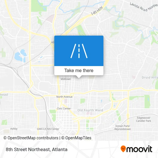 8th Street Northeast map