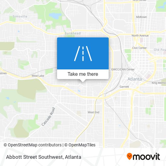 Abbott Street Southwest map