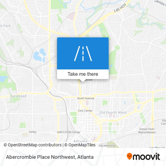 Mapa de Abercrombie Place Northwest