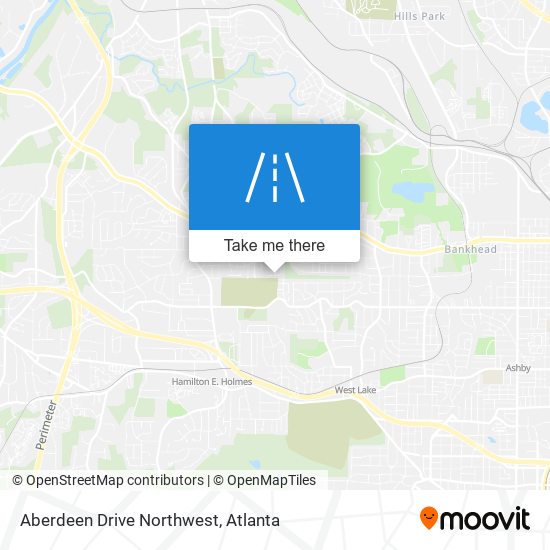 Mapa de Aberdeen Drive Northwest