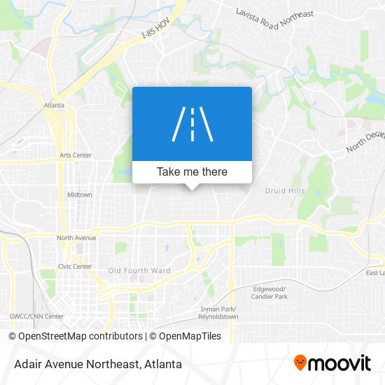 Mapa de Adair Avenue Northeast