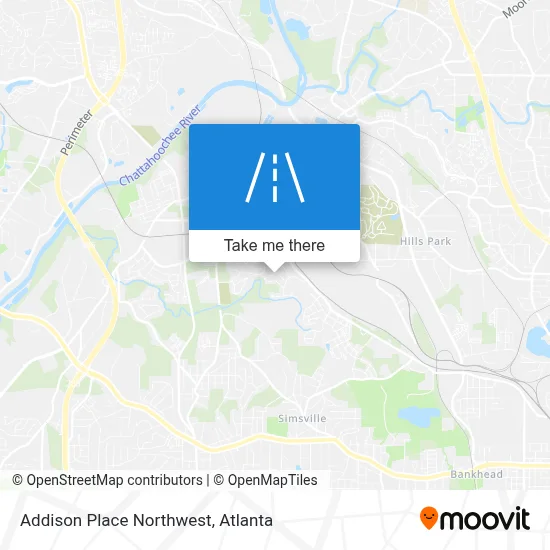 Addison Place Northwest map