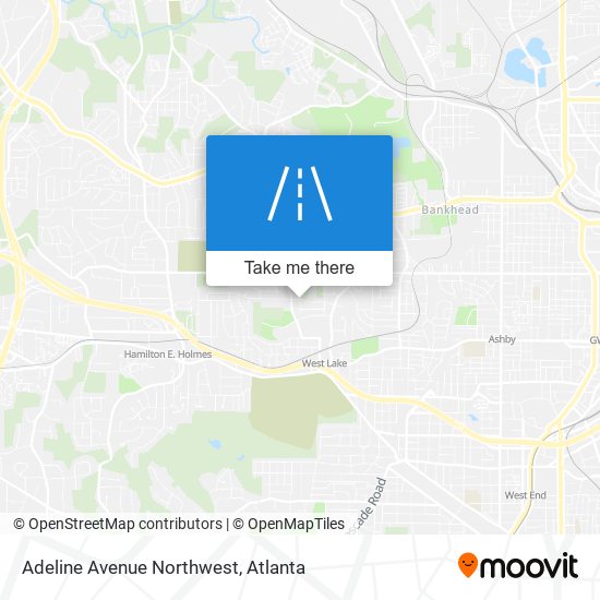 Mapa de Adeline Avenue Northwest