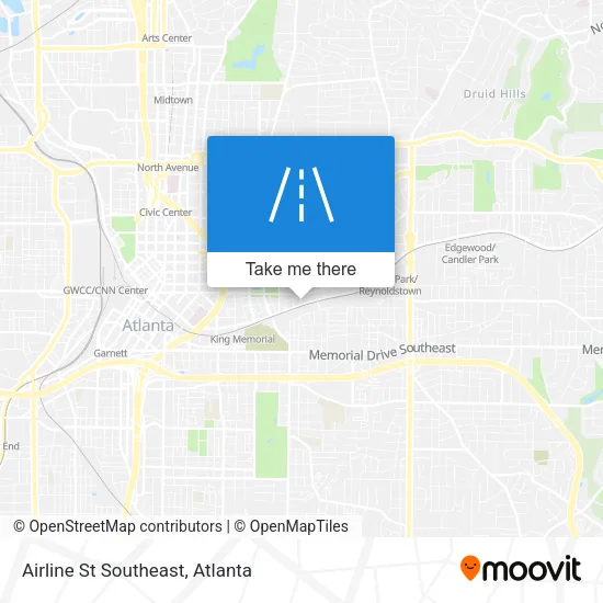 Airline St Southeast map
