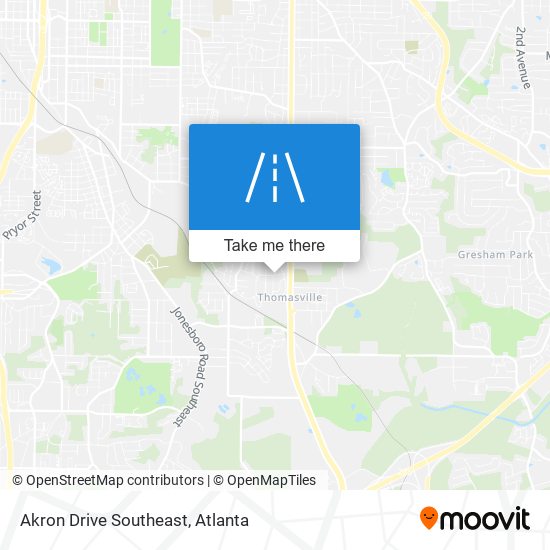 Mapa de Akron Drive Southeast