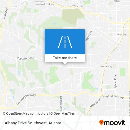 Mapa de Albany Drive Southwest