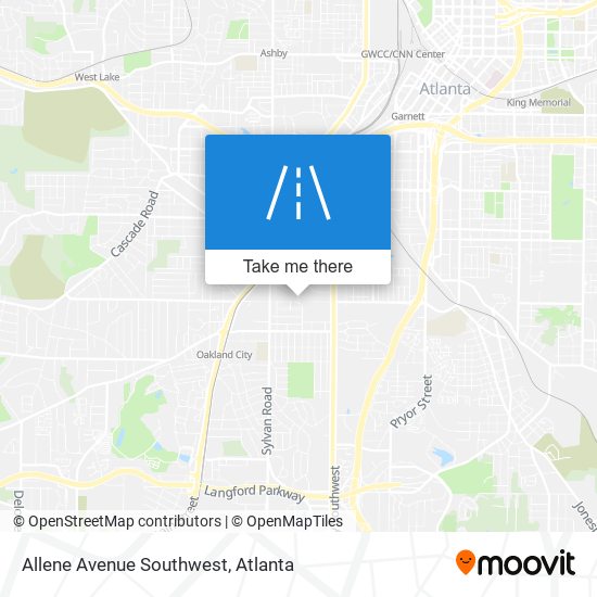 Mapa de Allene Avenue Southwest