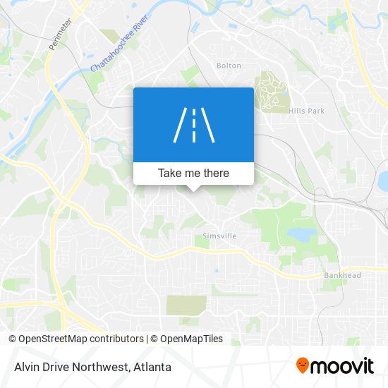 Mapa de Alvin Drive Northwest