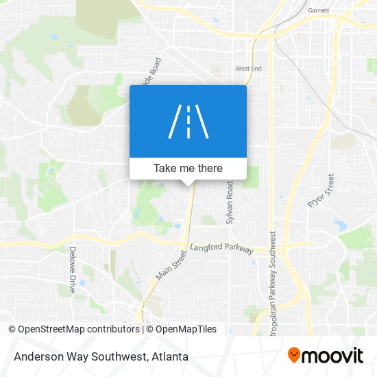 Mapa de Anderson Way Southwest