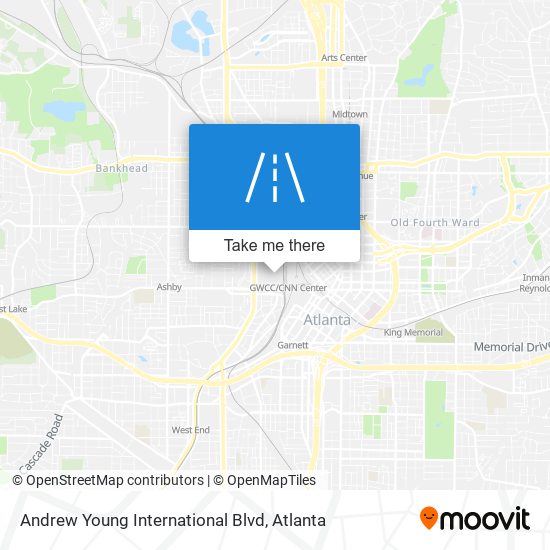 Mapa de Andrew Young International Blvd