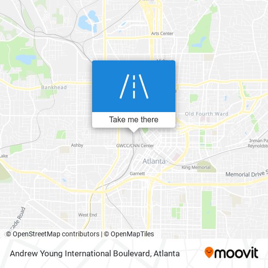 Mapa de Andrew Young International Boulevard