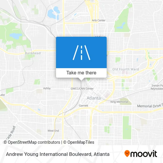 Andrew Young International Boulevard map