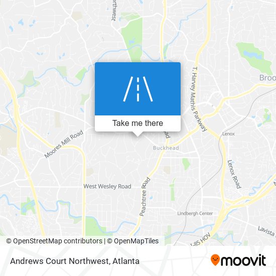 Mapa de Andrews Court Northwest