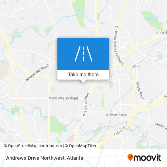 Andrews Drive Northwest map